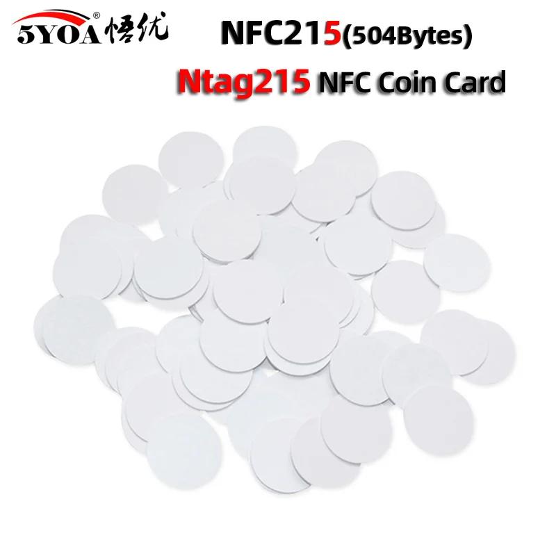 NFC Ntag215  ± Ű 13.56MHz, 215 , NTAG ī,   RFID, ʰ淮 ± ̺, 25 mm   ڽ